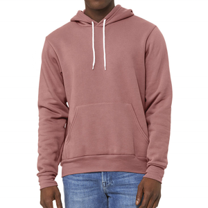 Personnalisé 400gsm 100% coton polaire écologique Streetwear poche coupe régulière grande taille hommes hiver à capuche avant chaleur - Product Image 2
