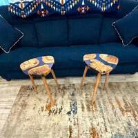 Mesa de Centro Personalizada de Madera de Olivo y Resina Epoxi: Mesa de Sofá Moderna de Estilo Rústico - Product Image 5