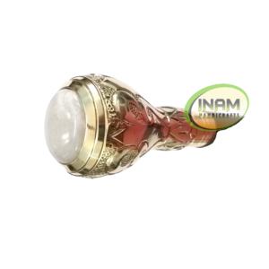 Bâton de marche en bois de qualité Vintage avec belle poignée ovale en laiton - Product Image 1