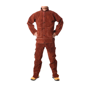 Nuevo Conjunto de Ropa de Seguridad para Soldadura: Pantalones de Cuero y Chaqueta Larga para Soldador - Product Image 4