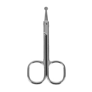 Tijeras para la nariz de acero inoxidable de primera calidad, herramienta de aseo profesional, tijeras de punta fina de precisión para el vello de la nariz y el vello facial - Product Image 3