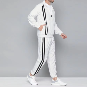 Survêtement décontracté à capuche pour homme, imprimé, 100 % polyester, résistant à l'eau, idéal pour le jogging et l'aventure - Product Image 5