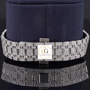 Reloj de Lujo con Diamantes Moissanite y Baño de Oro, Estilo Hip Hop, Excelente Calidad, Disponible para Venta al Por Mayor - Product Image 5