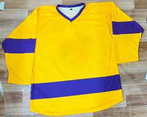 Maillot de hockey sur glace unisexe de haute qualité personnalisable avec logo brodé ou imprimé sur toute la surface par sublimation - Product Image 5