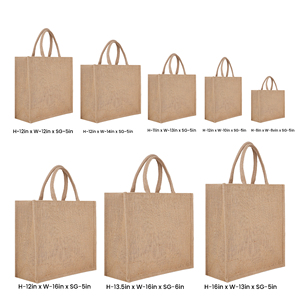Sac fourre-tout en jute tissé durable et robuste, réutilisable, avec poignées en corde, personnalisable, taille extra large, pour la plage, les cadeaux, les courses - Product Image 2