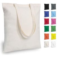 Sac fourre-tout écologique en coton recyclé naturel sans soufflet, sac de courses réutilisable uni, sacs promotionnels personnalisés en gros
