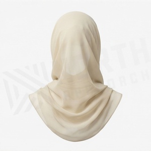Hiyab de Chifón de Color Sólido para Mujer, Transpirable, para Uso Diario, Pañuelo Étnico de Oriente Medio - Product Image 2