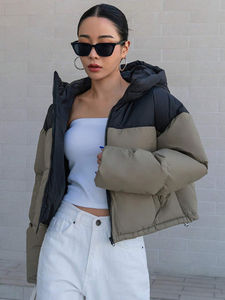 Nouvelle veste matelassée pour femme avec logo personnalisé, vêtements de sport d'hiver, vêtements de sport personnalisés, vestes matelassées personnalisées pas chères - Product Image 6