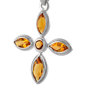 Pendentif Citrine en argent sterling 92,5 KLSP-50332 - Product Image 1
