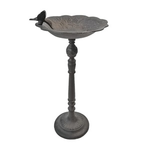 Bebedero para pájaros de metal con etiqueta privada para decoración de jardín exterior y actividades de bebederos para pájaros, comodidad diaria por la mañana - Product Image 1