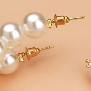 Pendientes de perlas elegantes a la moda, color blanco, pendientes de aro con perlas clásicas, accesorios de joyería de lujo para mujer, fiesta, boda - Product Image 6