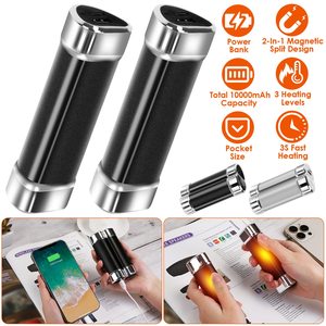 Portatile 2-pack Modulare-magnetico scaldamani elettrico riscaldatore tascabile Power Bank 3 livelli di riscaldamento per campeggio caccia pesca sci - Product Image 4