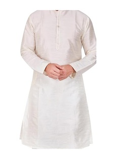 <b>Men</b> Kurta <b>Pajama</b> Set White Traditional Ethnic Wear Casual Outfit Ankle Length Regular Fit India Pakistan Style - Product Image 3