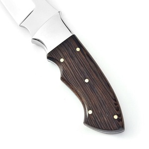Cuchillo Utilitario Recto de Acero Inoxidable para Exteriores, Marca TARJ ENTERPRISES, Mango de Madera, Grado Industrial, Alta Durabilidad, para Camping - Product Image 2