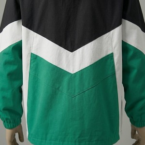 Veste coupe-vent unisexe pour homme, style géométrique coloré, fermeture éclair intégrale, capuche, légère, décontractée, style streetwear, résistante au vent - Product Image 3