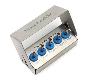 Kit de poinçonnage tissulaire dentaire pour chirurgie implantaire, instruments de poinçonnage gingival en acier inoxydable 3,5 mm-5,5 mm IRONCURE INDUSTRIES PRIVATE - Product Image 3