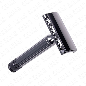Professional Stainless Steel Triple Blade Safety Razor for <b>Men</b> Reusable Traditional Shaving Razor OEM Private Label - Product Image 3