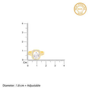 Adjustable <b>Cushion</b> Cut White Stone Lab-grown diamond Halo Ring with Pave Band Elegant <b>Statement</b> Jewelry for Women - Product Image 4