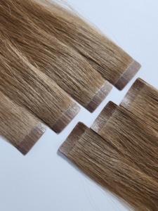 Extensiones de Cabello con Cinta Adhesiva Marrón Vietnamita |   Colores Mixtos Marrón Chocolate y Marrón Castaño |   Cabello Virgen de Bebé - Product Image 2