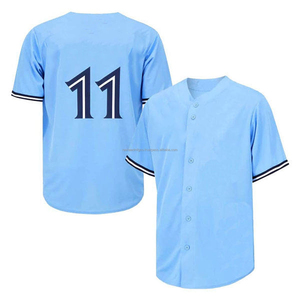 High Quality Breathable Plus Size <b>Baseball</b> Softball Jersey Uniform for Adult Team Wear with Solid Pattern and Custom Options - Product Image 2