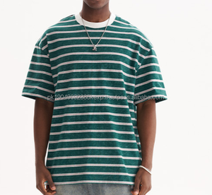 T-shirt unisexe épais, confortable, élégant, surdimensionné, uni, personnalisé, classique, décontracté, à manches courtes, pour l'été - Product Image 3