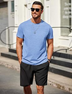 Camiseta Deportiva de Manga Corta para Hombre, Lisa, Casual, con Bolsillo Frontal Personalizado, Antiarrugas, Transpirable, de Algodón Jersey, Opciones de Tallas Grandes ODM - Product Image 5