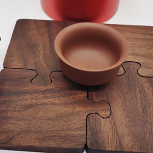 Sous-verres en bois gravés, design unique, écologiques, thème croix, pour tasses à thé et café, pour restaurants - Product Image 2