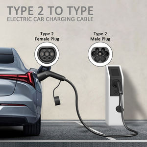 Câble de charge rapide pour véhicule électrique Type 2 vers Type 2, plaqué argent, 2 x 16A/32A, en cuivre, pour alimentation de voiture électrique - Product Image 2