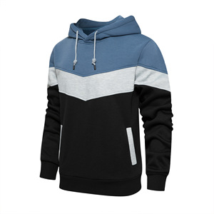 Wholesale Customized Men's Grey Polyester/Cotton Blend Fleece Quick-Dry Breathable <b>Hoodies</b> <b>Plain</b> Dyed for Winter Season - Product Image 3