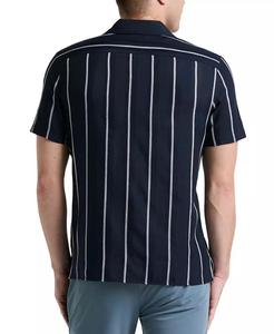 Camisa Camp de Manga Corta a Rayas para Hombre | Perry Ellis - Product Image 4