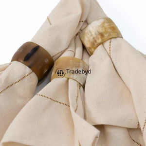 Anneau de serviette en corne de qualité supérieure, écologique, élégant, fait main, accent décoratif de table pour cadeaux Tradebyd - Product Image 3