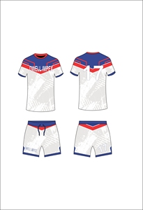 Maillot de football personnalisé sublimé, durable, pour les matchs, séchage rapide, respirant, en polyester - Product Image 3