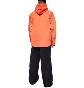 Chaqueta Cortavientos Personalizada de Estilo Urbano, Transpirable, con Capucha, de Nailon, Tallas Grandes, con Diseño de Parches de Colores, para Verano - Product Image 2
