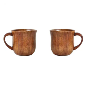 Solid Wood Chinese Tea Mug Cute Personalized Small <b>Beer</b> and Coffee Mug Carton Packed With handle & Custom Logo - Product Image 6