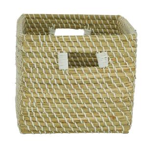 <b>Rectangular</b> seagrass <b>basket</b> with convenient handle Handmade <b>Storage</b> <b>Basket</b> Wholesale eco-friendly Made in Vietnam - Product Image 4