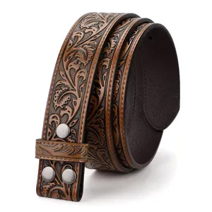 Ceinture formelle pour homme en cuir de vache noir avec boucle automatique en alliage de 35 mm, prête à offrir, idéale pour le bureau et les voyages - Product Image 1