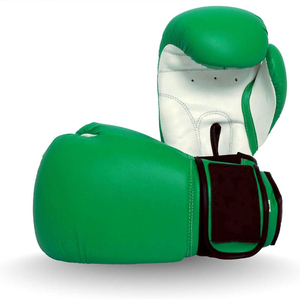 Nouveaux meilleurs gants de boxe professionnels en cuir véritable, logo personnalisé, gants d'entraînement de marque, vente en gros, gants MMA à velcro - Product Image 1