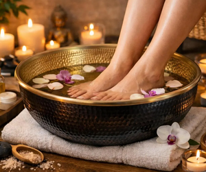 Cuenco de Pedicura de Cobre Puro Personalizado, Hecho a Mano, para Salón de Belleza y Centro de Bienestar, Cuenco de Pedicura Metálico al por Mayor - Product Image 1