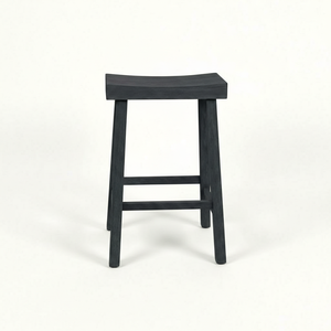 เก้าอี้บาร์ทรงสูง ไม้ยางพาราแท้ ทรงกลม ทันสมัย เรียบง่าย เฟอร์นิเจอร์บ้าน ทนทาน น้ำหนักเบา - Product Image 1