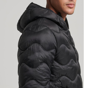 Veste matelassée à capuche pour homme, alternative au duvet, chaude, pour l'hiver, vêtement d'extérieur décontracté - Product Image 4