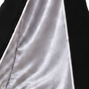 Costume de queue-de-pie victorien noir pour homme, style gothique, broderie argentée, double boutonnage, long manteau et pantalon, idéal pour mariage et soirée - Product Image 6