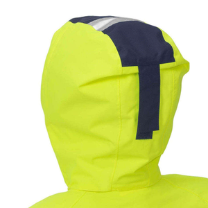 High Visibility Safety Jacket Class 3 <b>Waterproof</b> Reflective Hooded <b>Work</b> Coat at Wholesale Price - Product Image 5