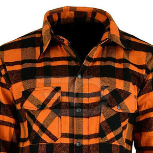 เสื้อเชิ้ตผ้าแฟลนเนลแขนยาวสำหรับผู้ชาย ลำลอง ผ้าฝ้ายเนื้อนุ่ม ลายตาราง สวมใส่สบาย ติดกระดุม  ทันสมัย เหมาะสำหรับใส่ทำงานหรือทำกิจกรรมกลางแจ้ง - Product Image 4