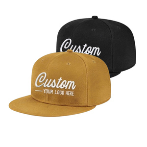 Casquettes Snapback 6 Panneaux Broderie Logo Personnalisé 3D et Forme Structurée Tissu Coton Flexfit Coloré Style Streetwear Premium - Product Image 1