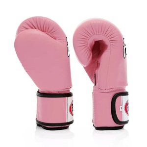 ถุงมือชกมวยหนังแท้สไตล์ Fairtex แบบสั่งทำพิเศษ – ถุงมือฝึกซ้อมและต่อยมวยพร้อมโลโก้ OEM - สีชมพู - Product Image 6