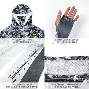 Maillot de sport à manches longues, doux pour la peau, avec fermeture éclair, pour la course, le cyclisme et la pêche - Product Image 1