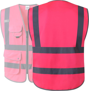Custom Logo Printed <b>Waterproof</b> Cotton Safety Industrial Security Construction <b>Work</b> Safety Vest Reflective High Visibility - Product Image 6