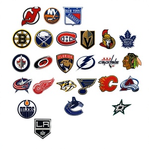 Patchs populaires brodés à la main pour équipes sportives, en PVC thermocollant, en feutre, motifs hockey, cœur, fleur, lettres anglaises, étoile, pour casquettes - Product Image 5
