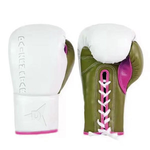 Guantes de Boxeo Daizen de Cuero con Cordones, Color Marrón Oscuro, Correa de Muñeca Ajustable, Equipo de Entrenamiento para Adultos, Empaque Personalizable con Impresión en Lámina - Product Image 3