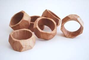 Anillo para Servilletas de Madera de Acacia Estilo Vintage, Decoración para Mesa de Comedor, Anillo para Servilletas para Bodas y Hogar, Artículo de Decoración para el Hogar al Mejor Precio - Product Image 5